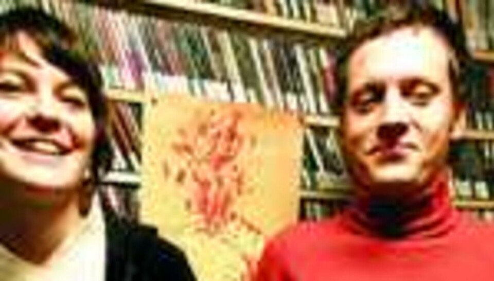 NY NOVA: Med nye planer, plater og plakater satser Nova–redaktør Christine Viland og daglig leder Henning Handå hardt på bedre rammevilkår for studentradioene i Norge.