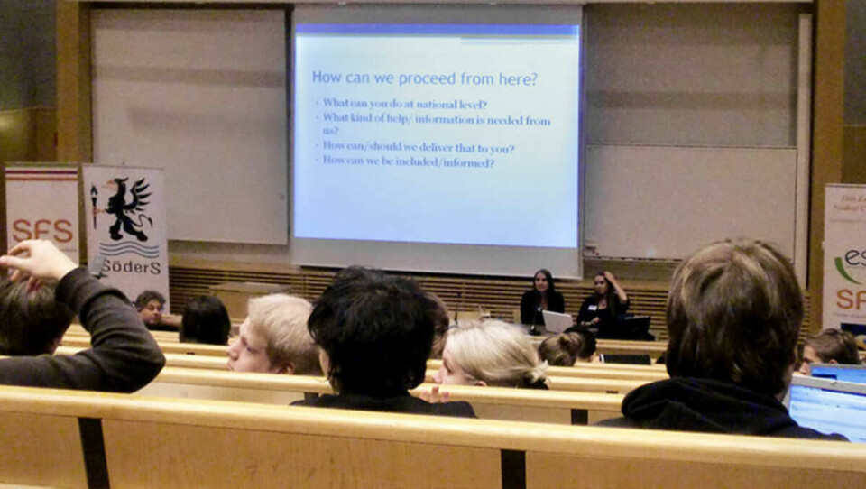 BEKYMRER EUROPA: Sosiale forskjeller i utdanning ble diskutert på European Students´ Conference i Stockholm i helgen.