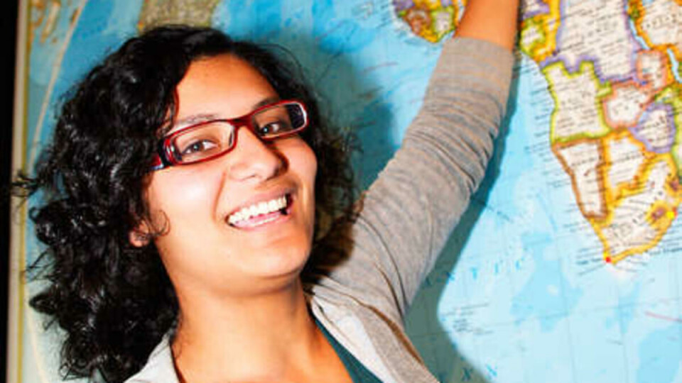 UT PÅ TUR: Giti Carli Mohn er ein av fem statsvitskapsstudentar som reiser til Istanbul på fredag.