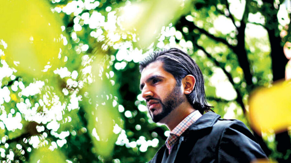 SIKKERHET MED BISMAK: Usman Rana, styreleder for MSS, mener at Norges sikkerhet er hans sikkerhet. --Men vi er redde for vilkårlig overvåking, sier han.