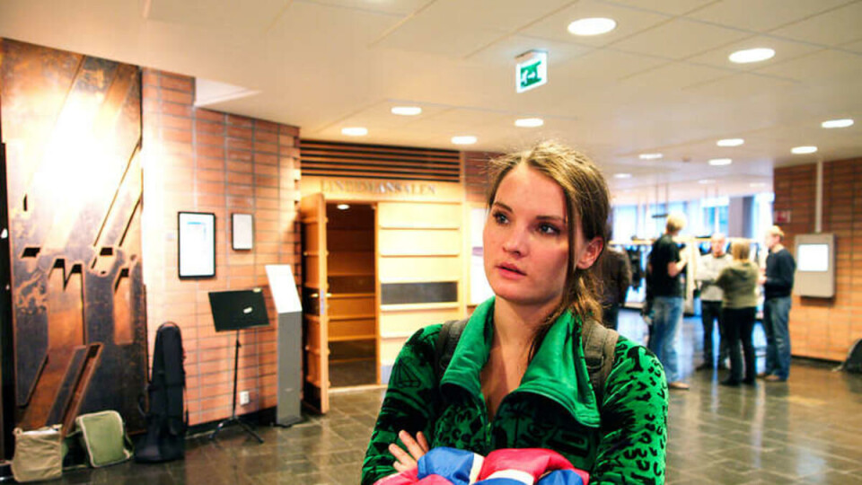 OVERRASKET: Jazzvokalstudent Therese Lech ved Norges Musikkhøgskole (NMH) blir overrasket over hvor få studenter som har forsikring.
