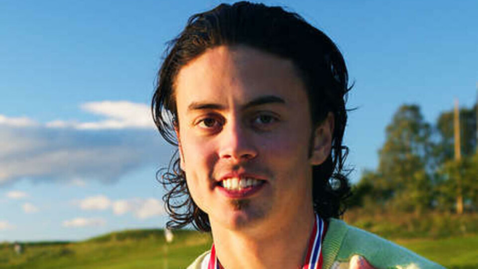 SERIØS: Studentmester Thomas Knag mener de fleste som spiller golf uansett tar det seriøst.