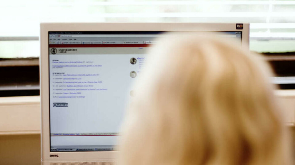BEDRE I 2010: Universitetet i Oslo sine nettsider oser ikke av brukervennlighet og bra design. Det kan det kanskje bli en forandring på snart.