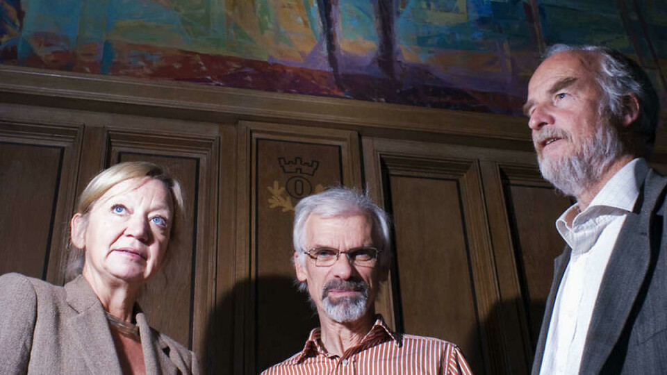 GIR PENGER: Styret i Osloforskning består av faglig leder Lise Kjølsrød, representant fra Oslo kommune Ivar Alnæs og styreleder Pål Hernæs.