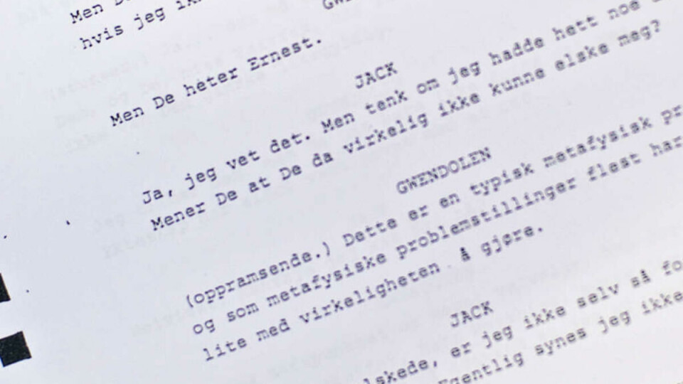 GRUPPEAUDITION: Lær deg fire sider tekst på ein time og ikkje gløym det foran regissørane. Så er du (kanskje) inne.