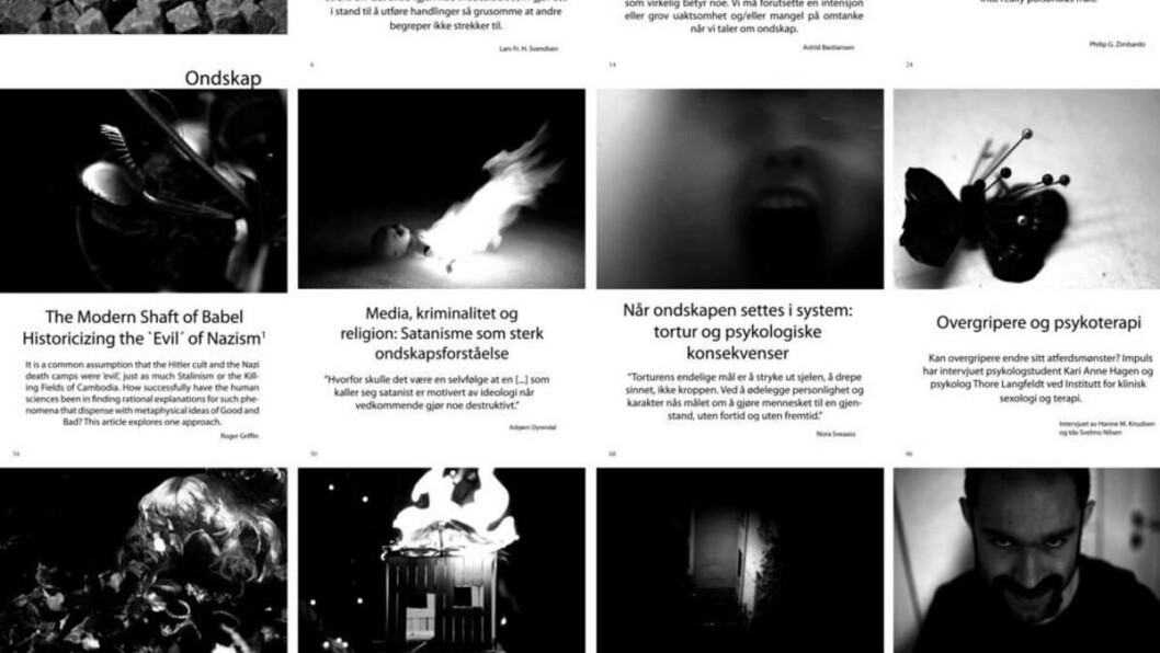 GRAFISK: Til hver tekst følger bilder som gir kalde gufs og assosiasjoner til ett eller annet jævelskap. GRAFISK: Til hver tekst følger bilder som gir kalde gufs og assosiasjoner til ett eller annet jævelskap.
