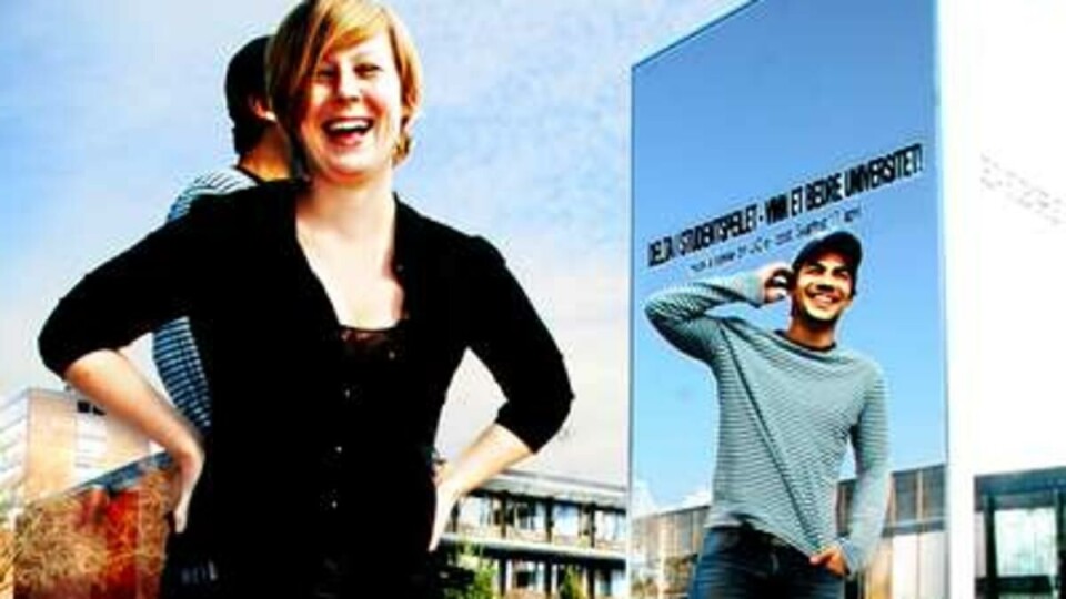 GJENSPEILER STUDIEHVERDAGEN: Lina Johanne Strand og Thomas André Syvertsen mener studenter har større innflytelse over sin egen hverdag enn de selv tror.