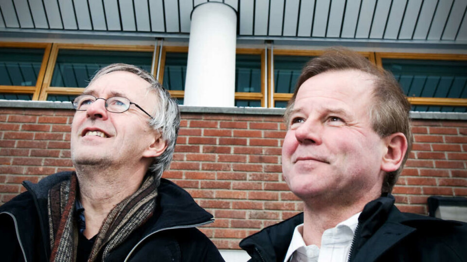 DEI HÅPEFULLE: Trygve Wyller (til venstre) og Ole Petter Ottersen skal knivast om å bli ny rektor ved UiO.