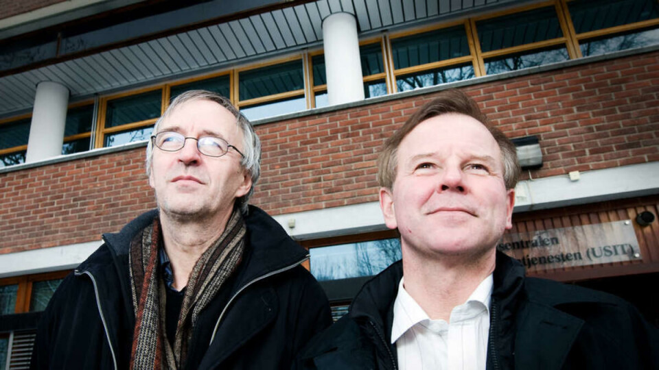 DEI HÅPEFULLE: Trygve Wyller (til venstre) og Ole Petter Ottersen skal knivast om å bli ny rektor ved UiO.