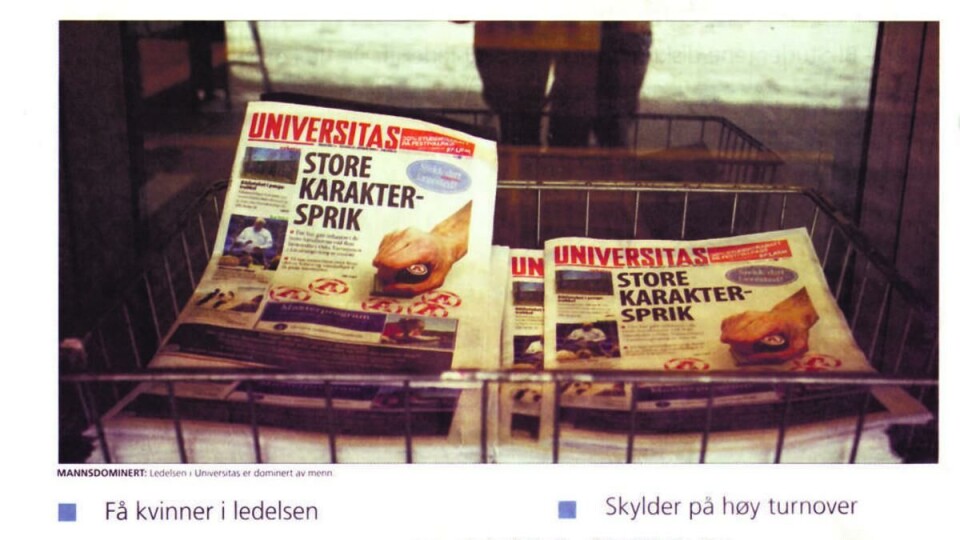 HENGER UT HOMSER: I det nyeste nummeret av kapitalistjyplingenes lokalblekke INSIDE, blir Universitas\' redaktør outet som homofil.