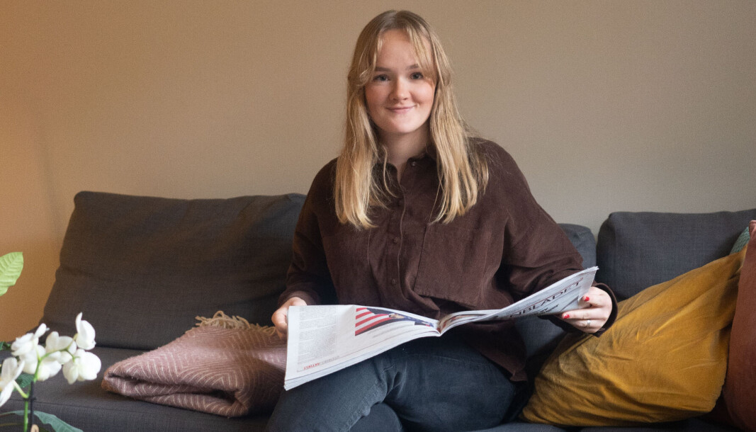 Margrete Hovda (22) studerer statsvitenskap på heltid og jobber om lag 20 timer i uka ved siden av for å få det til å gå rundt økonomisk. Margrete Hovda (22) studerer statsvitenskap på heltid og jobber om lag 20 timer i uka ved siden av for å få det til å gå rundt økonomisk.