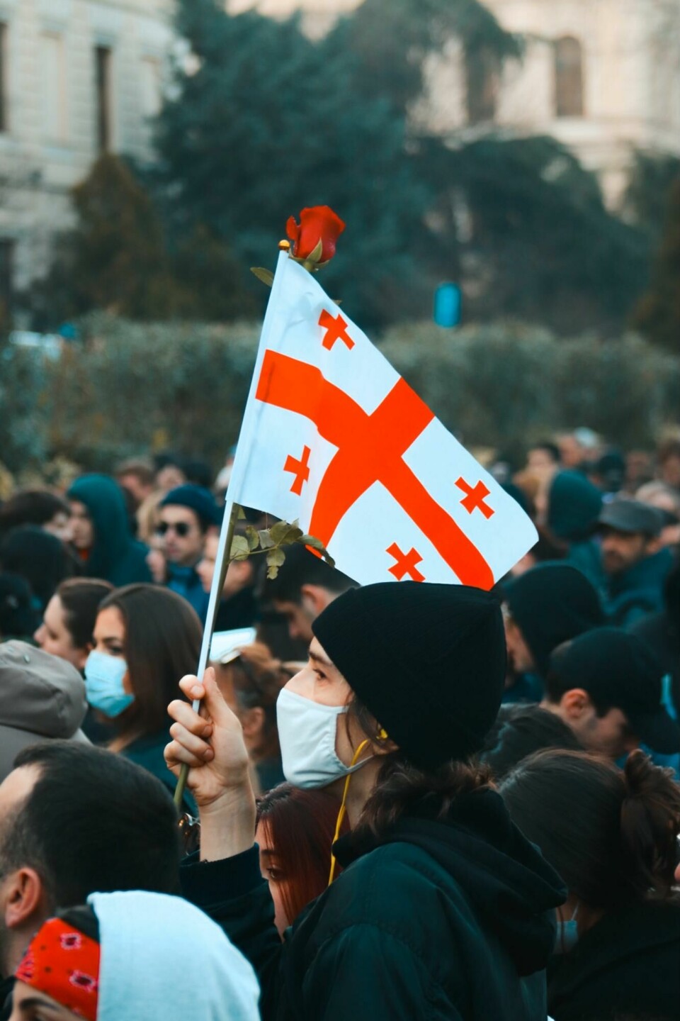 Mass Protests in Tbilisi, Georgia during March 2023.