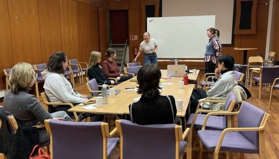 The members of Trass! during one of their meetings.