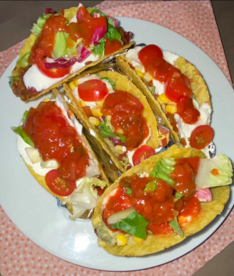 Tacos made by Elias.