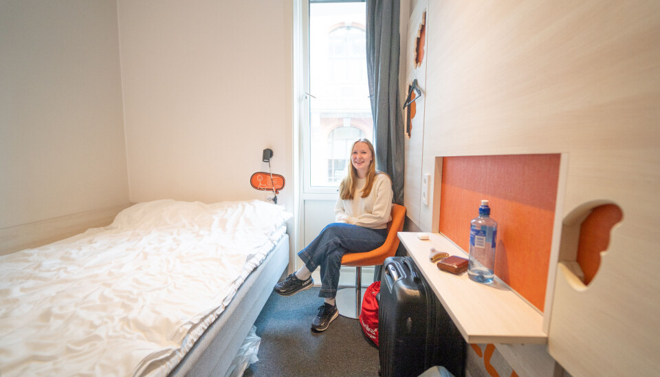Hotell: Marthe måtte sjekke inn på hotell for å få med seg fadderuka.
