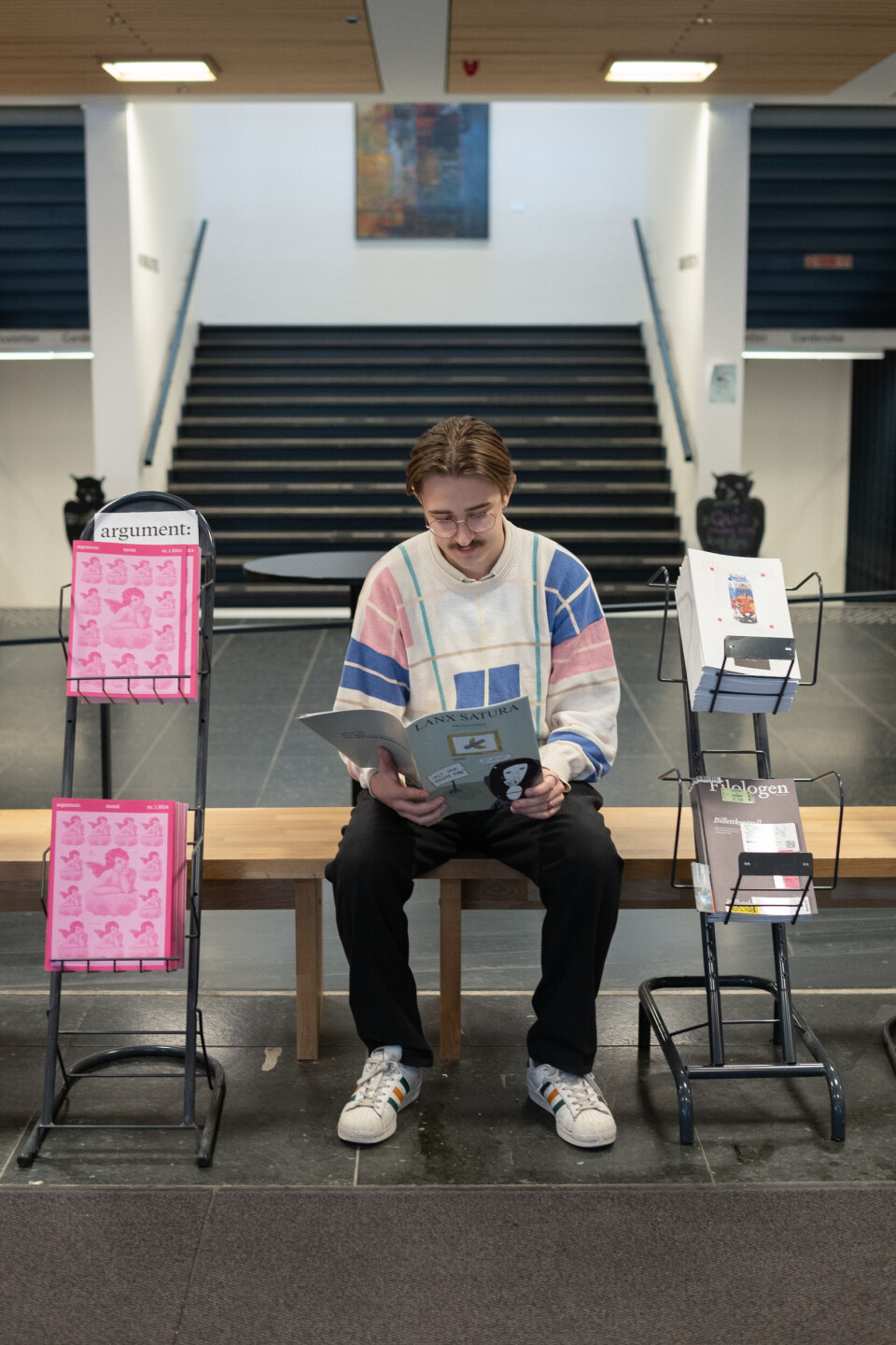 ENGSTELIG: Emil Kvebæk Øvretveit, som mange andre tidsskriftredaktører ved UiO, er urolig for hvilke fremtidsplaner Kulturstyret har for tidsskriftenes økonomiske støtte.