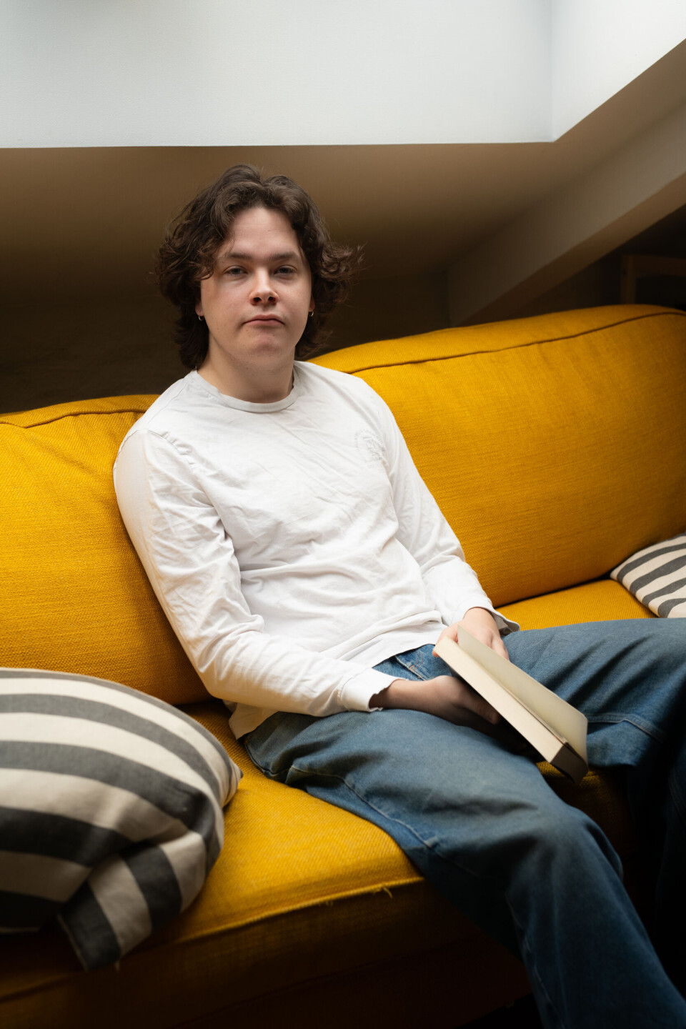 Flammer: August Grünfeld gir seg selv klassikere i hjemmelekser og liker det.