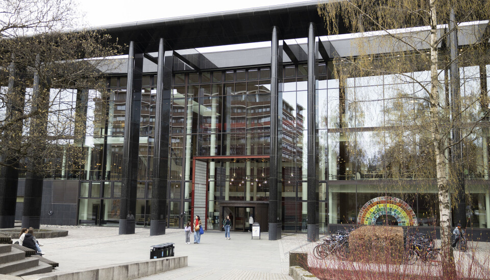 TELTPLASS: Utenfor Universitetsbiblioteket ved UiO planlegger Studenter for Palestina teltaksjon i solidaritet med lignende aksjoner i USA.