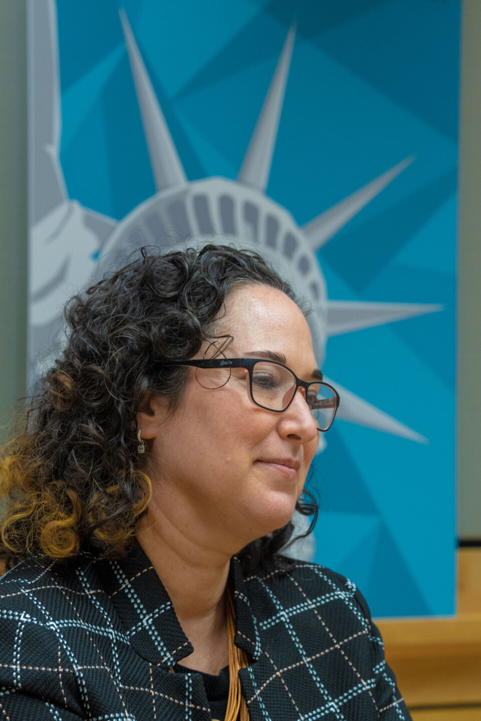 HAR EN DRØM: Talsperson og diplomat ved den amerikanske ambassaden Jillian Bonnardeaux ønsker seg USA-positive unge nordmenn.