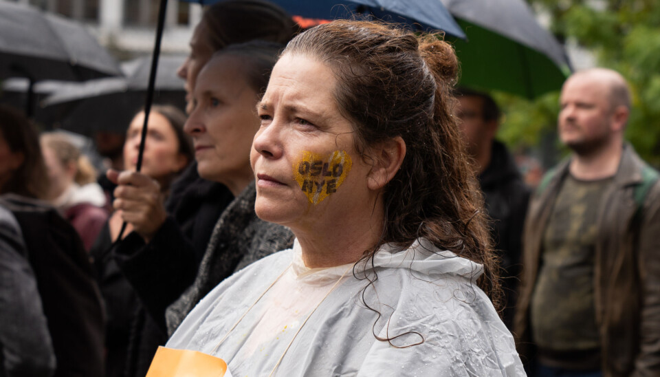 Rørt: – Trøkket vi ser i den folkelige oppslutningen rundt demonstrasjonen synes jeg er rørende, sier teatersjef Runar Hodne.