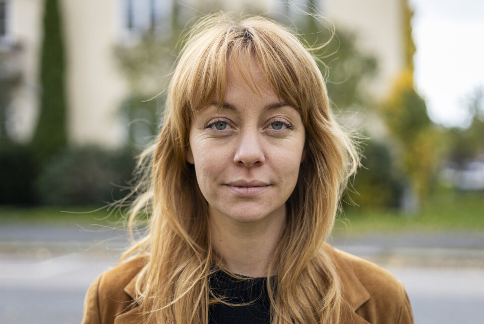 Utafor kontoret: Anna Høifødt, koordinator for Humanistene.