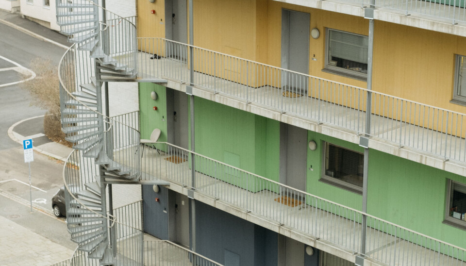 LANGT: Man må gå mange etasjer når heisene er ødelagte i studentboligen.