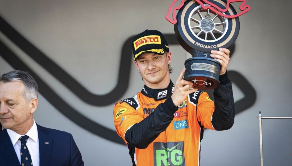 YOUNG TALENT: Norwegian motorsport has picked up speed in the recent years. Pictured is Dennis Hauger in Monaco after finishing third in the Monte Carlo Sprint Race.