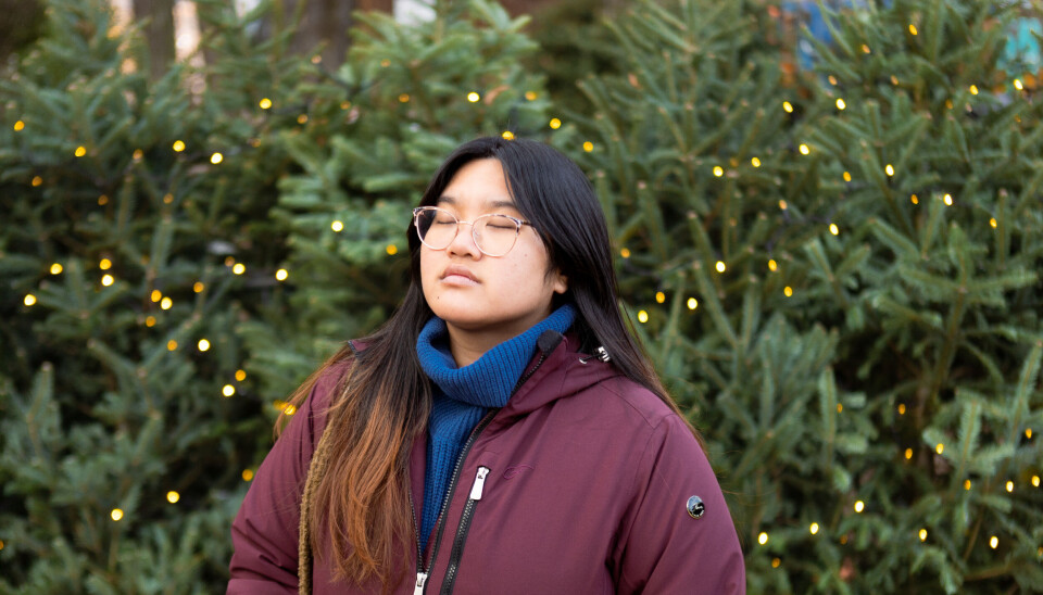 OSLOJUL:
Amerikaneren Diane Nguyen (25) skal prøve å kose seg i Oslo i jula.
