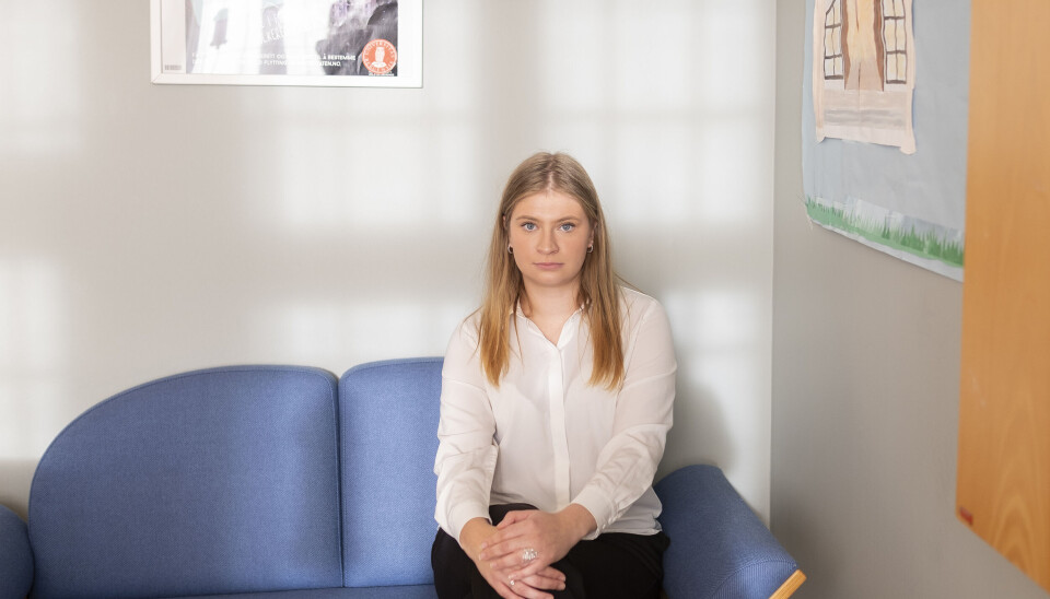 TRIST: Oliwia Skowron synes det er synd at noen av de mindre institusjonene velger å trekke seg vekk fra Velferdstinget.