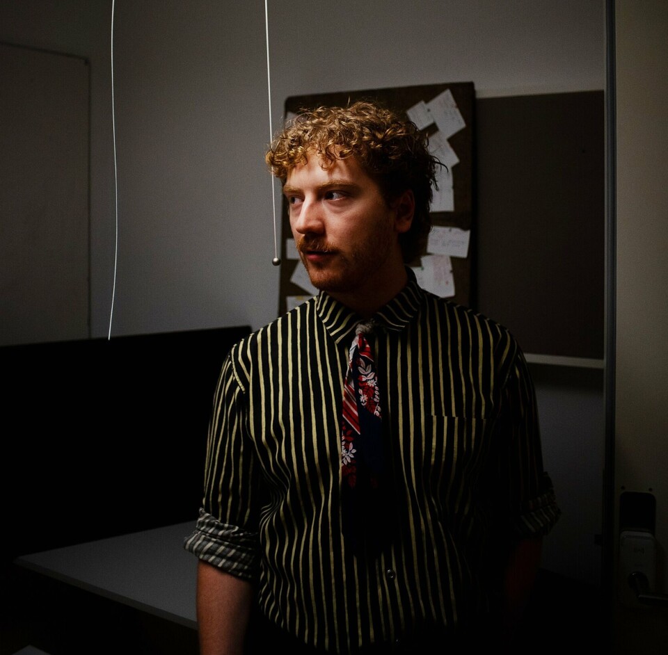 ADVARER: Kvaliteten på masterutdanningen vil gå ned når skolen flytter, mener masterstudent Fredrik Teige Skrattegård (25).