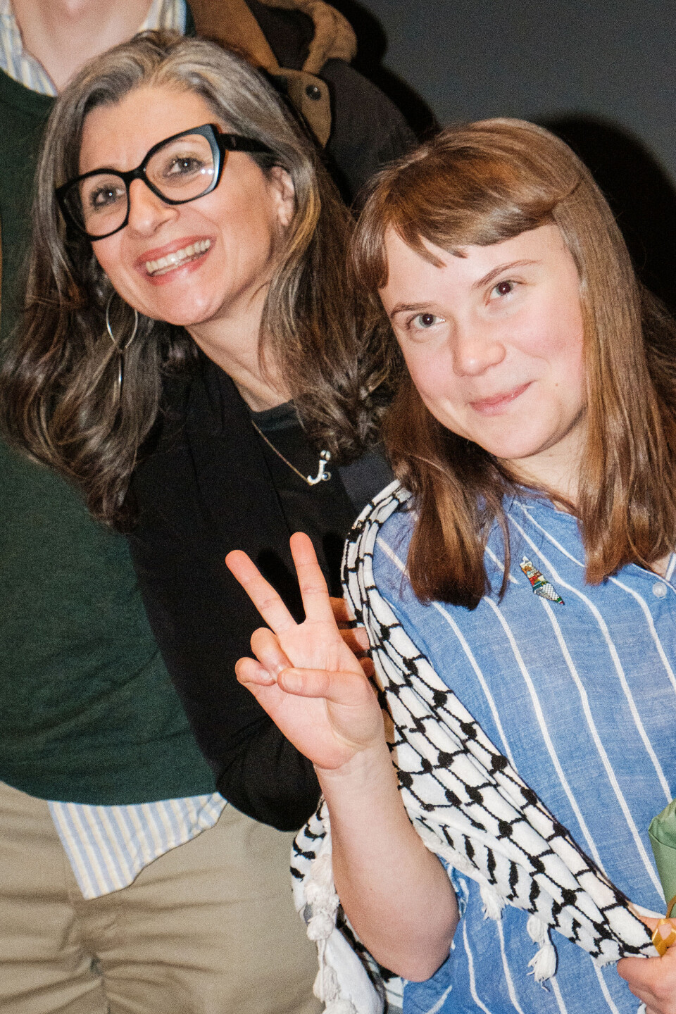 VISITORS: Greta Thunberg and Francesca Albanese visited Blindern on Monday.