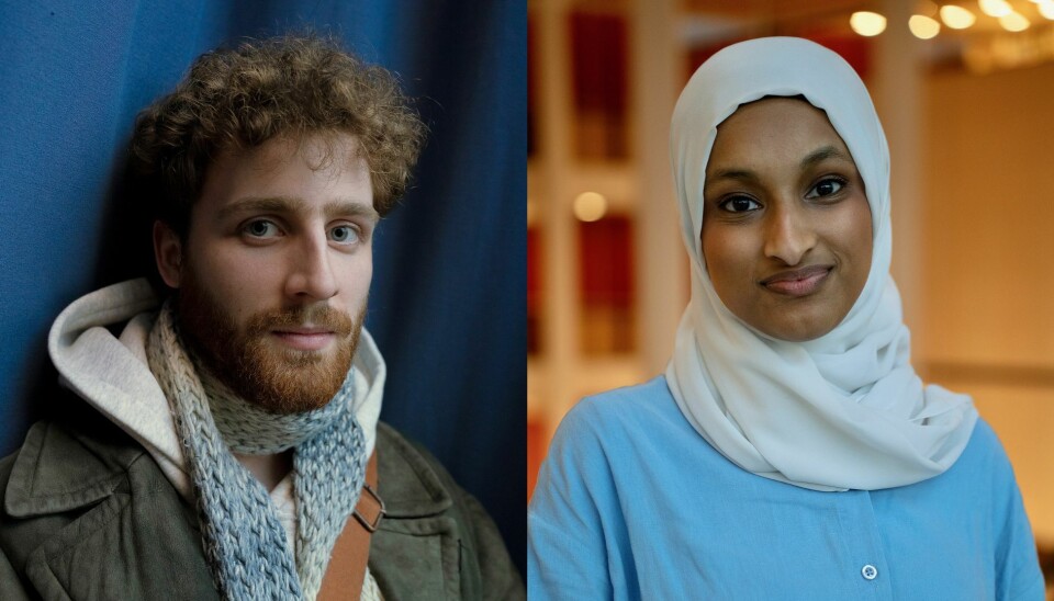 FLYTTE FOKUS: Fatima El-Rasheed (21) og Otto Hodne-Tandberg (21) lar ikke frykten for tredje verdenskrig ta overhånd