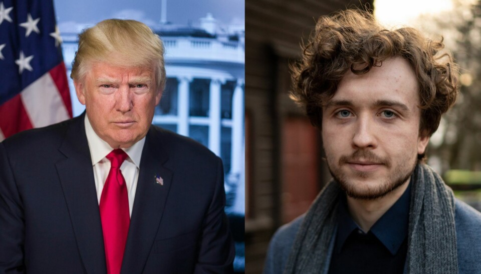 STÅR PÅ SITT: Herman Winther støtter fremdeles Donald Trump som president i USA.