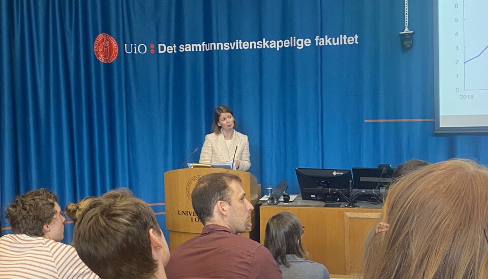 Sentralbanksjefen besøkte UiO