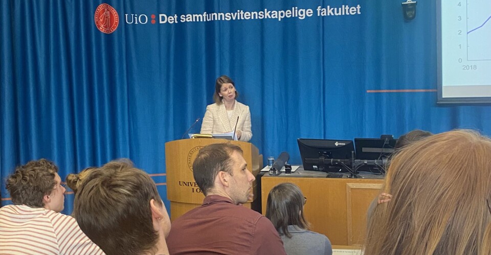 Sentralbanksjefen besøkte UiO