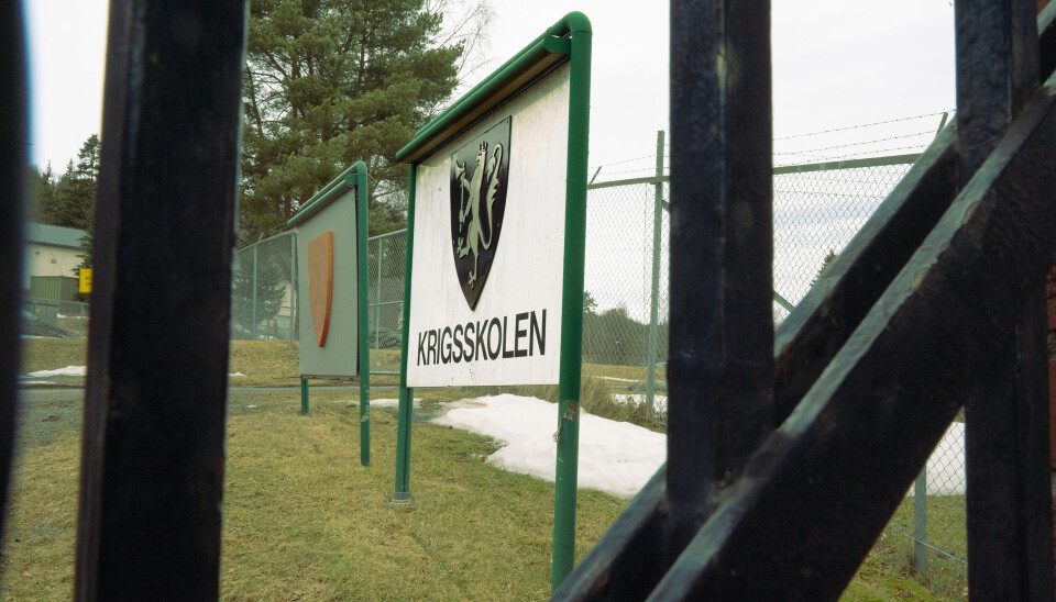 SOLDATUTDANNING: Krigsskolen ligger på Linderud nordøst i Oslo.