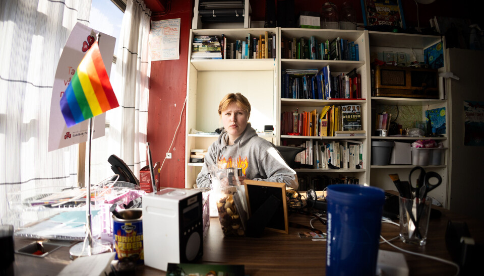 PÅ VEI HJEM: Ansvarlig redaktør Sigrid Slagstad var på vei
hjem fra Arendal da hun fikk vite om innbruddet.