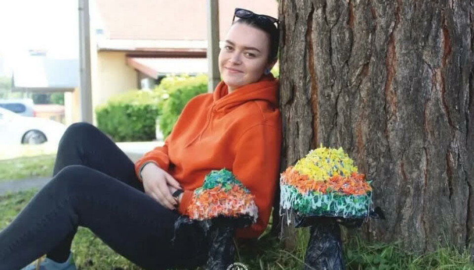 PÅ CAMPUS: Rebeka Matičević utenfor campus under en Urban Agri-Fest i 2023 (FOTO: Privat)