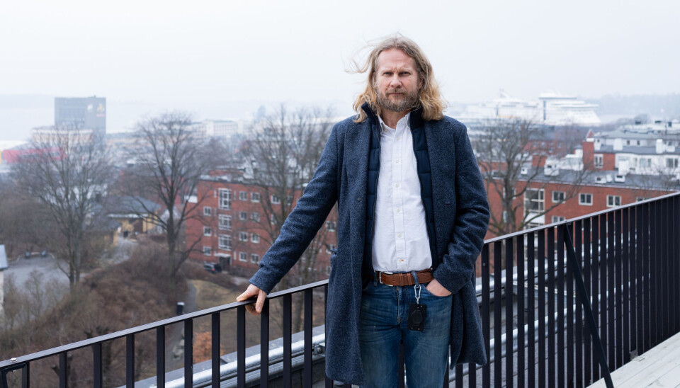 STILLE!: Biblioteket skal kanskje ikke ta ansvar for stillheten, men på takterrassen utenfor kontoret til Myhre var det nokså fredelig allikevel.