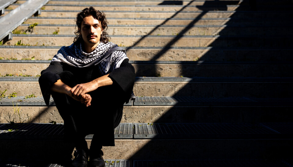 LEGITIMERER VÅPENPRODUKSJON: Are Landfald i AHO studenter for Palestina mener skolen legitimerer et selskap som produserer våpen brukt i Palestina ved å inngå en slik avtale.
