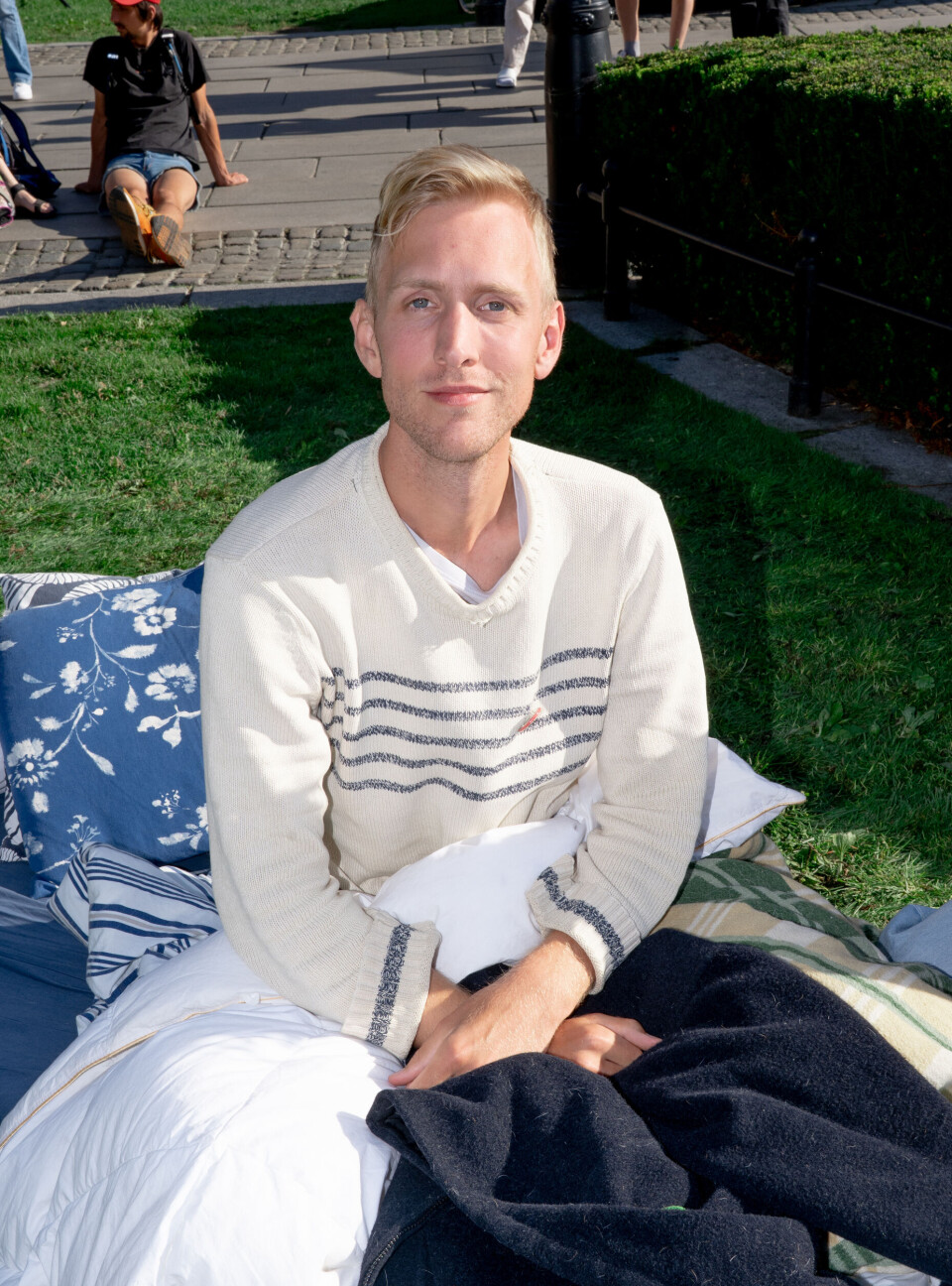 Bjelland Berg (29) sees the repercussions of oil drilling as disastrous.