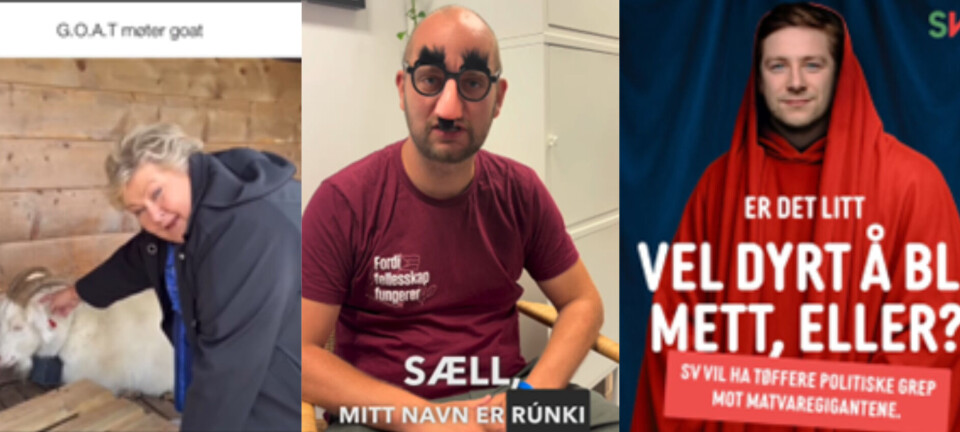 Universitas anmelder partiene på sosiale medier