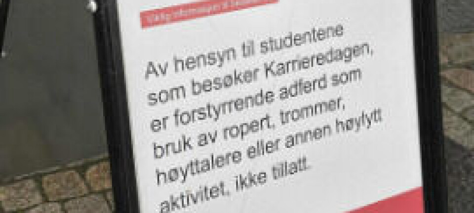 UiO forbød bråkete demonstranter