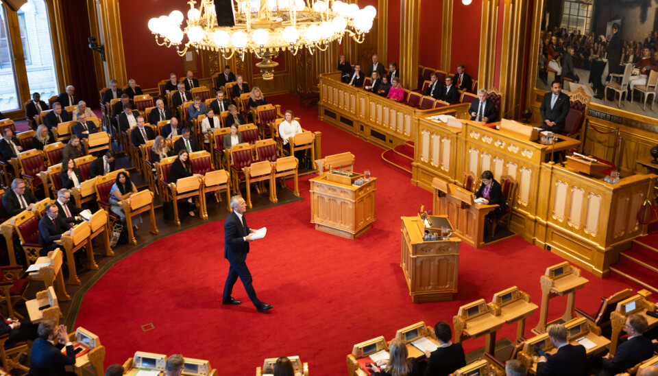 Finansministeren la frem statsbudsjettet for Stortinget onsdag morgen.