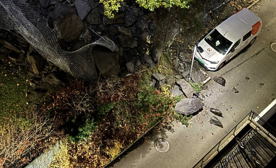 Varsler oppdatering etter steinraset