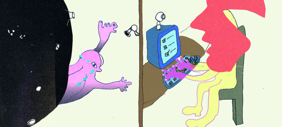 Hevder hun ble anklaget for å lese fra manus av SiO-psykolog