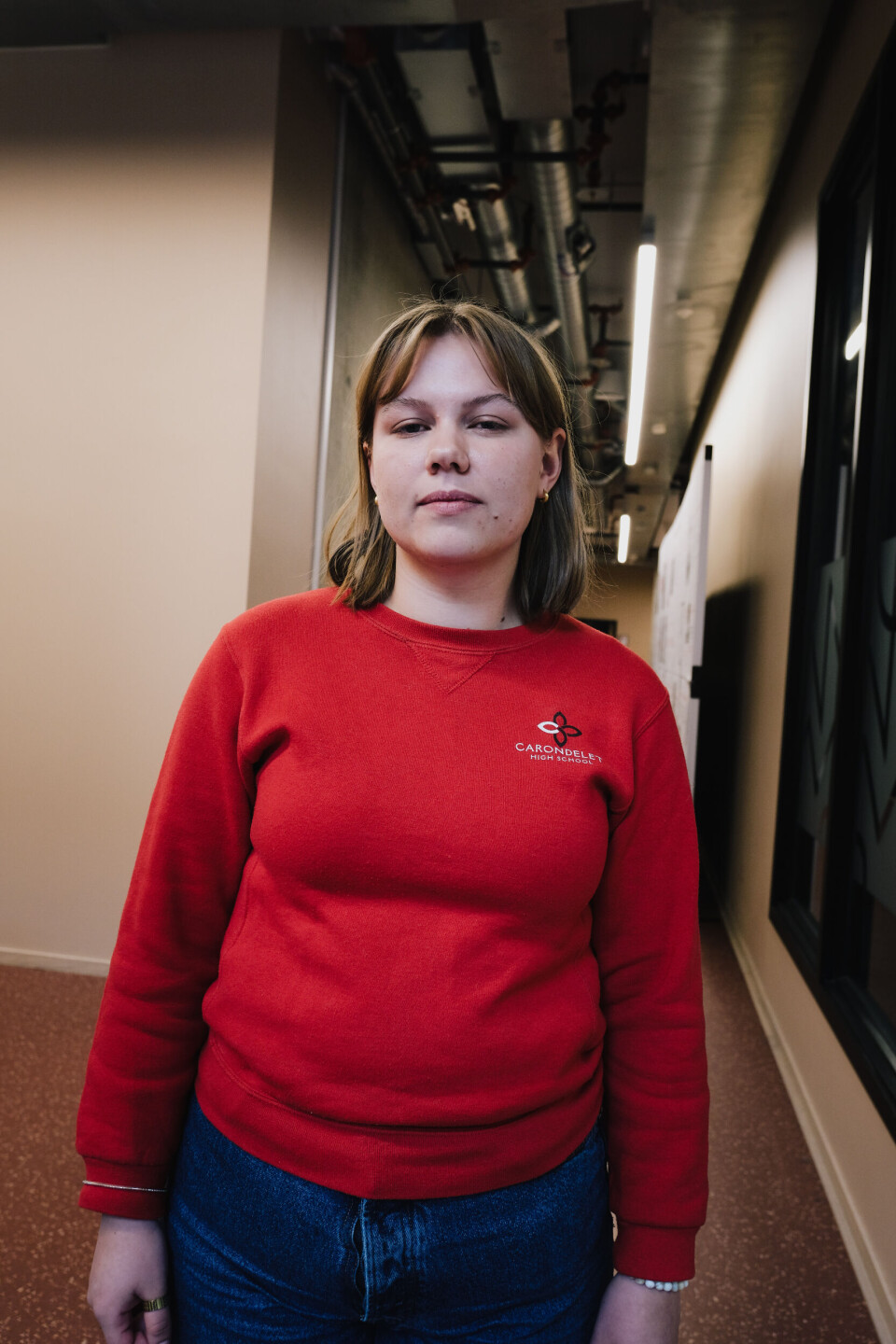 IKKE FORVENTET: Støldal og de andre studentene fikk ingen antydninger før nyheten fra ledelsen kom fredag ettermiddag.